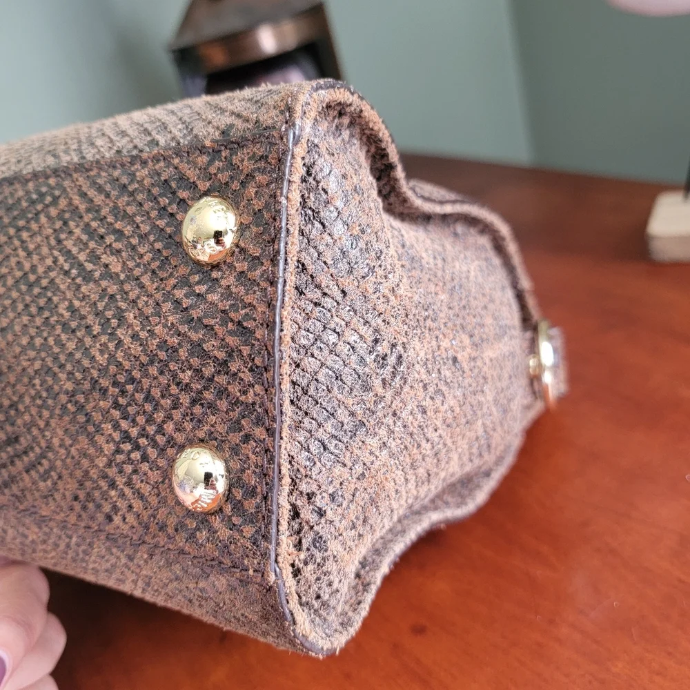 Michael Kors Hamilton Special Edition Python Embossed Leather Large Satchel